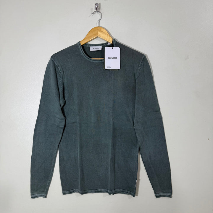 ONLY SONS KNITED LONG SLEEVES COTTON TSHIRT BRAND NEW