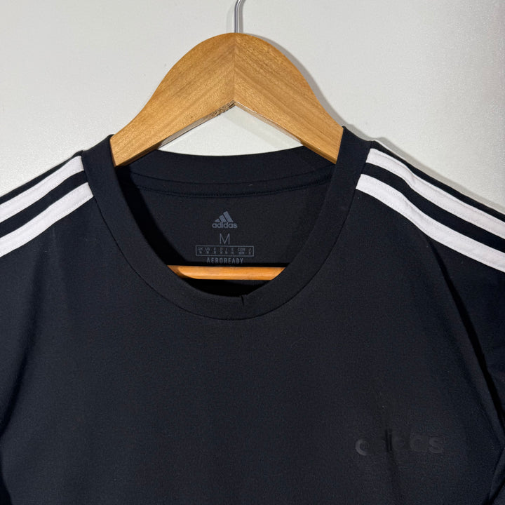 ADIDAS AEROREADY COTTON TSHIRT BLACK COLOUR