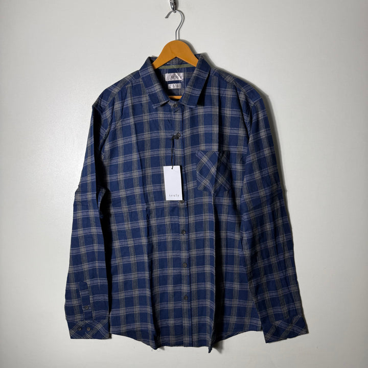 TRULY STANDARD FIT FLANNEL COTTON SHIRT BRAND NEW