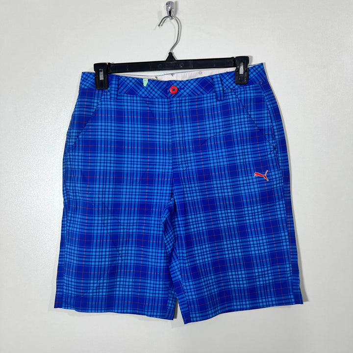 PUMA CHECKERED GOLF SHORT