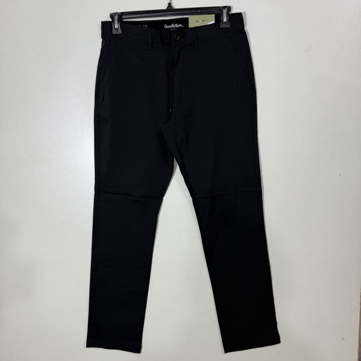 GOOD FELLOW & CO SLIM FIT PERFORMANCE COTTON CHINO PANT  BRAND NEW BLACK COLOUR