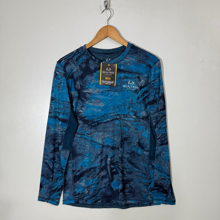 REALTREE FISHING PRINTED LONG SLEEVES SPORT TSHIRT BRAND NEW