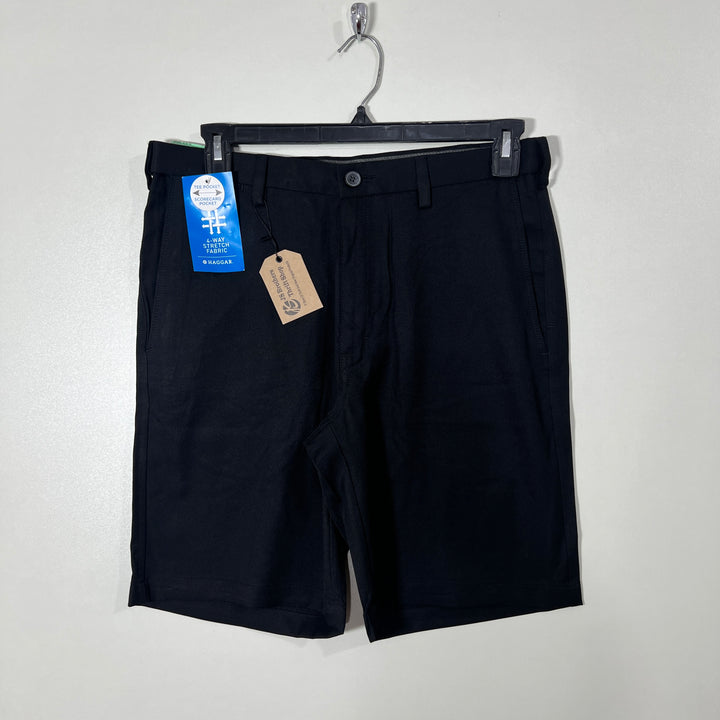 HAGGAR COOL 18 PRO EXPANDABLE WAISTBAND GOLF SHORT BRAND NEW