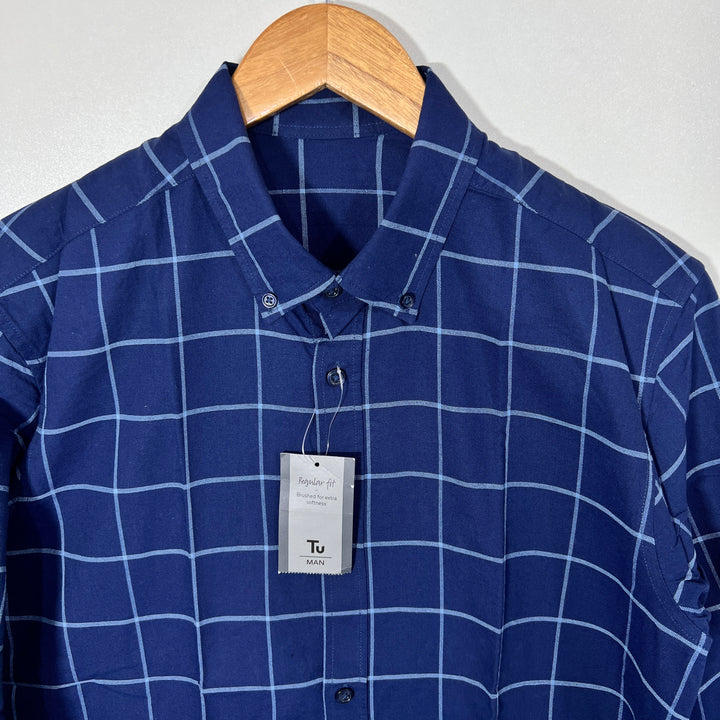 TU MAN BUTTON DOWN CASUAL COTTON SHIRT BRAND NEW