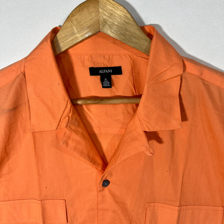 ALFANI SAFARI COLLAR HALF SLEEVES COTTON SHIRT BRAND NEW WITH STRETCH