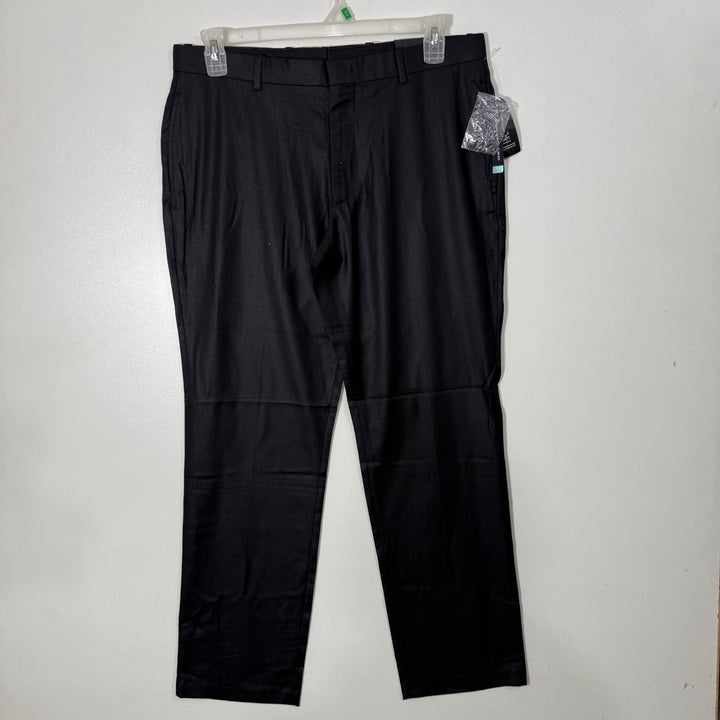 INC STRAIGHT FIT FLAT FRONT DRESS PANT BRAND NEW BLACK COLOUR WITHOUT STRETCH