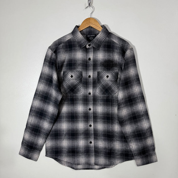 HURLEY DIVISION DOUBLE POCKET FLANNEL CHECKERED SHIRT