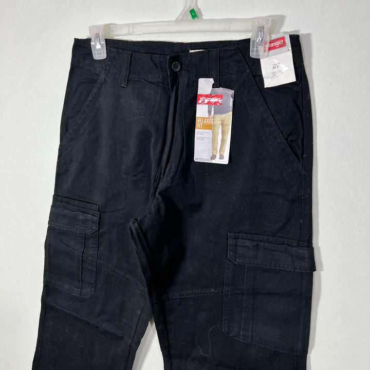 WRANGLER RELAXED FIT CARGO COTTON PANT BLACK COLOUR