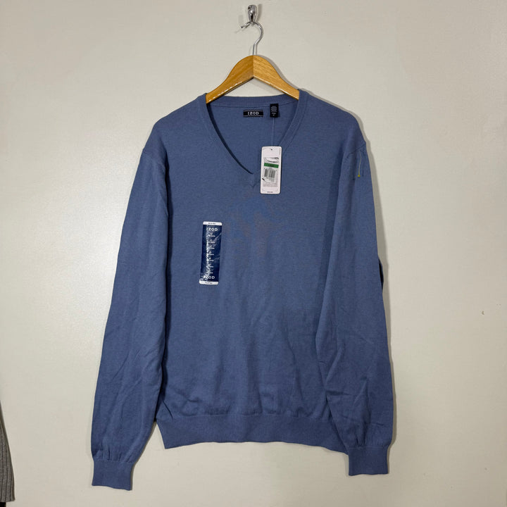 IZOD V NECK ACRYLIC COTTON SWEATER BRAND NEW