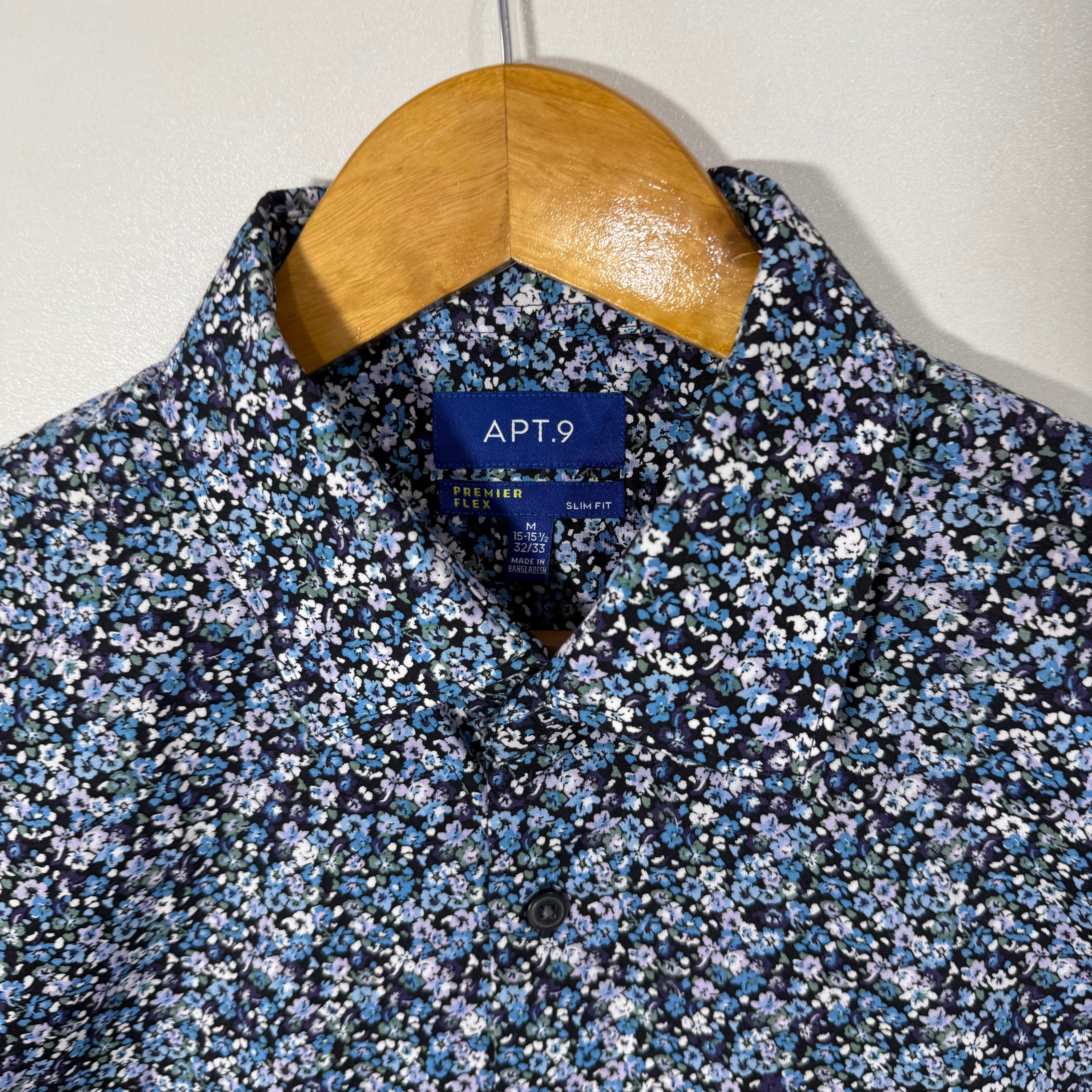 APT.9 SLIM FIT PRINTED COTTON SHIRT – JS BROTHERS