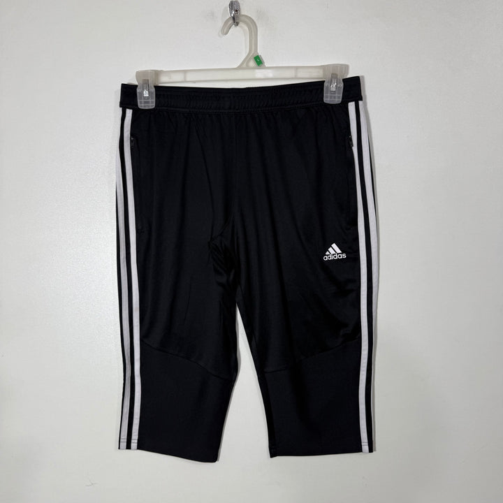 ADIDAS CLIMACOOL THREE QUARTER  SPORT SHORT WITH SIDE ZIP POCKETS BLACK COLOUR