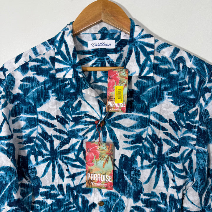 CARIBBEAN SAFARI COLLAR HALF SLEEVES HAWAI SHIRT BRAND NEW