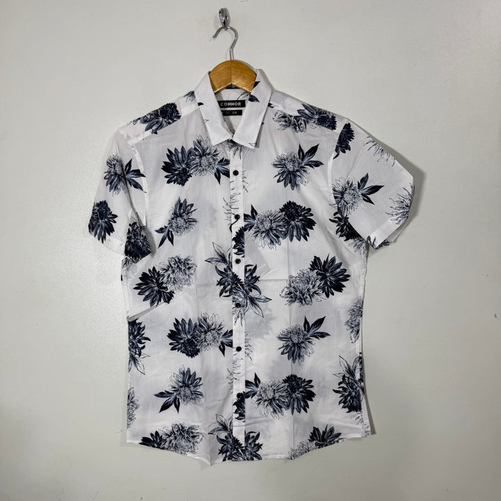 CONNOR SLIM FIT HALF SLEEVES COTTON SHIRT BRAND NEW