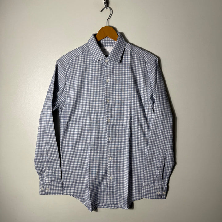 MINISTRY SLIM FIT CHECKERED SHIRT WITH STRETCH