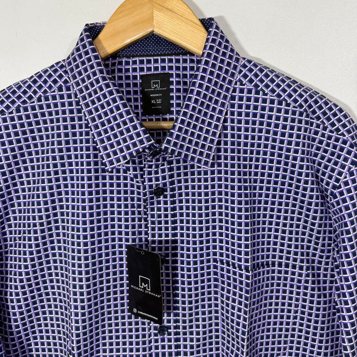 MICHAEL STRAHAN CASUAL COTTON SHIRT BRAND NEW