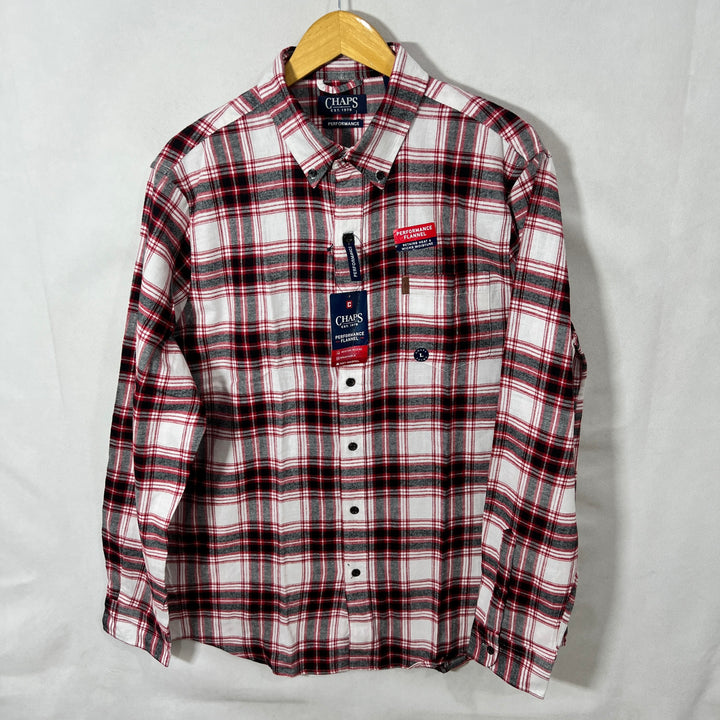 CHAPS PERFORMANCE FLANNEL SHIRT BRAND NEW