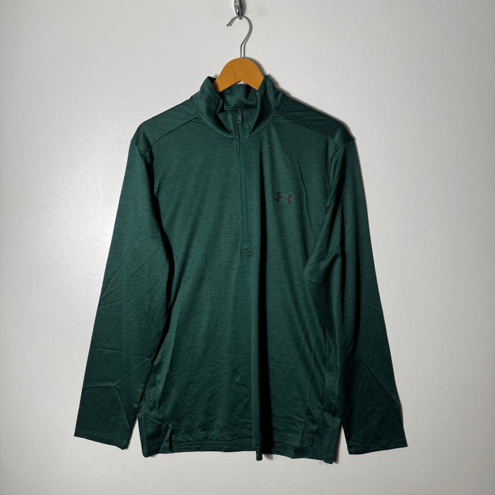 UNDER ARMOUR HALF ZIP PULLOVER GREEN COLOUR