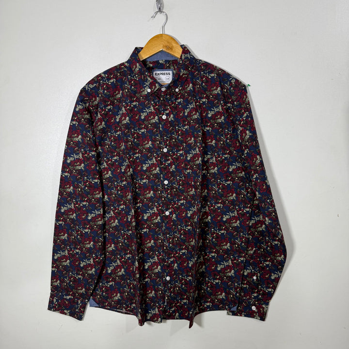EXPRESS SLIM FIT CASUAL COTTON SHIRT