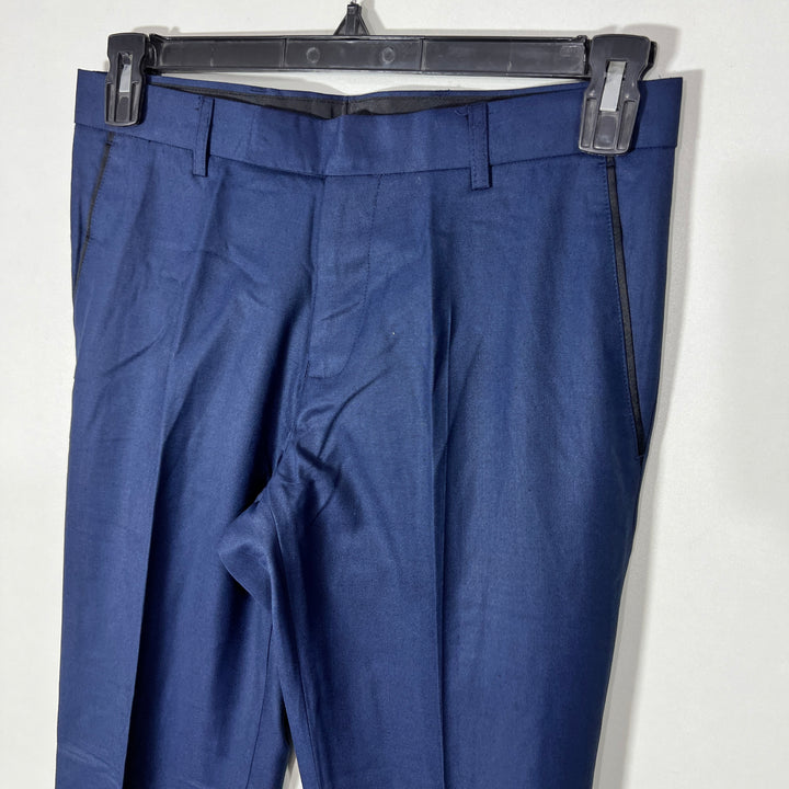 MARKS & SPENCER LIMITED COLLECTION TEXTUR DRESS PANT WITHOUT STRETCH BLUE COLOUR