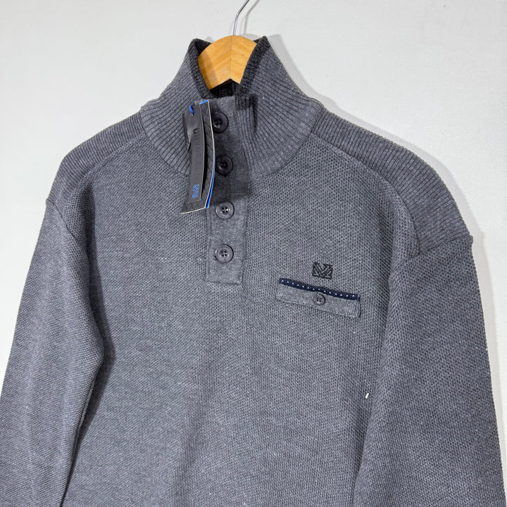 MZ72 4 BUTTON KNITWEAR COTTON SWEATER BRAND NEW