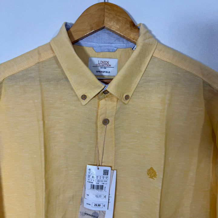 SPRINGFEILD REGULAR FIT  BUTTON DOWN LINEN SHIRT BRAND NEW