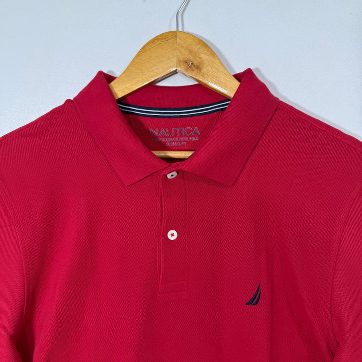 NAUTICA CLASSIC FIT PERFORMANCE COTTON POLO TSHIRT