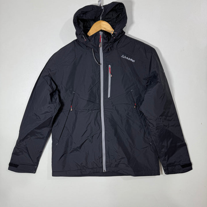 SCHOFFEL WATER RESISTANT JACKET WITH HOOD BLACK COLOUR