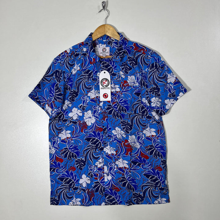 ONE RESOLUTION SAFARI COLLAR  HALF SLEEVES HAWAI SHIRT BRAND NEW
