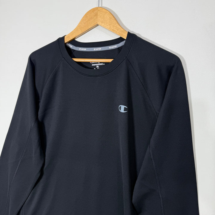 CHAMPION LONG SLEEVES SPORT TSHIRT BLACK COLOUR