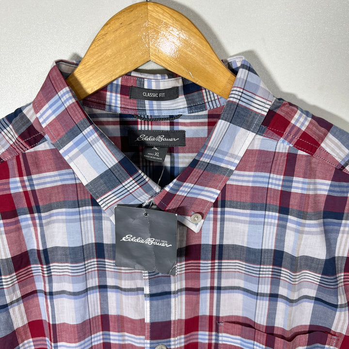 EDDIE BAUER CLASSIC FIT BUTTON DOWN HALF SLEEVES SHIRT BRAND NEW