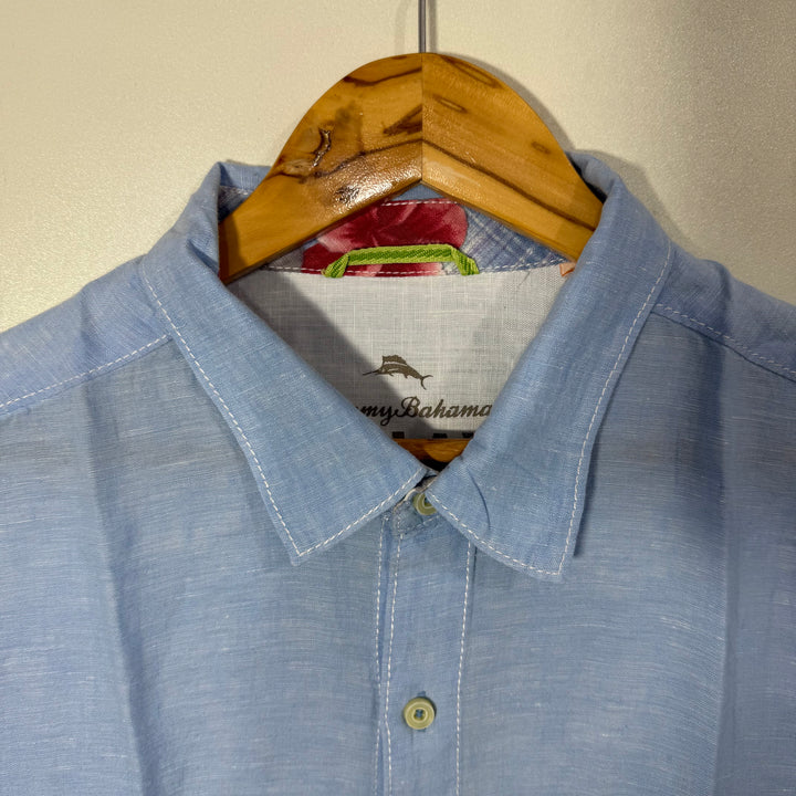 TOMMY BAHAMA HALF SLEEVES LINEN SHIRT