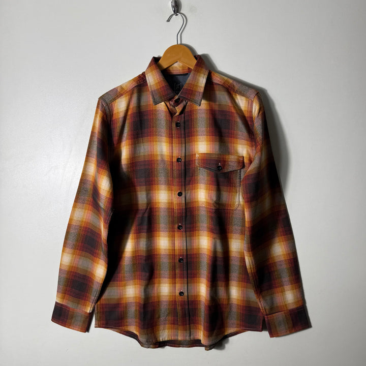 GEORGE FLANNEL COTTON CHECKERED SHIRT