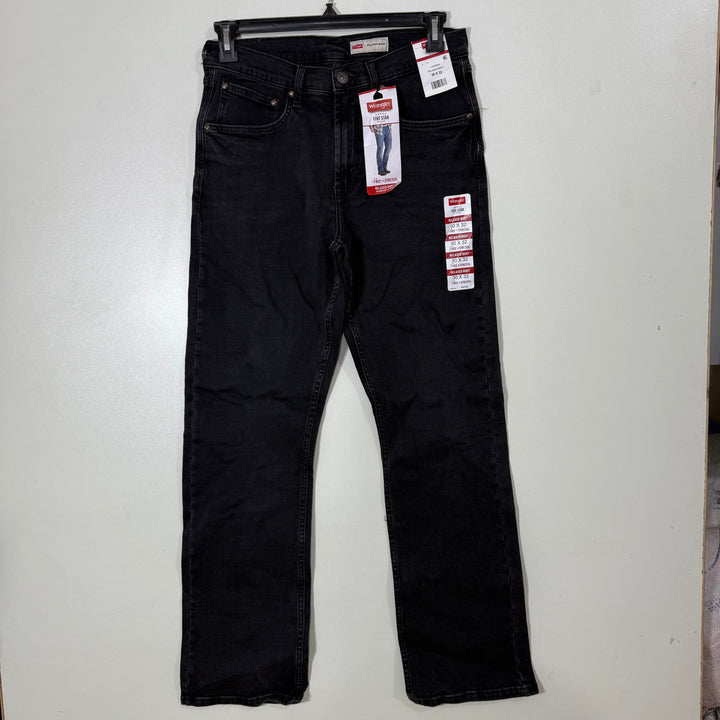 WRANGLER RELAXED BOOT CUT DENIM PANT BRAND NEW WITH FREE TO STRETCH GREY COLOUR