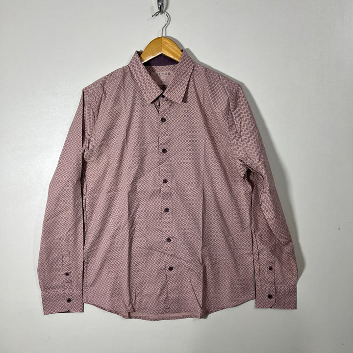 GUESS SLIM FIT COTTON SHIRT WITH STRETCH