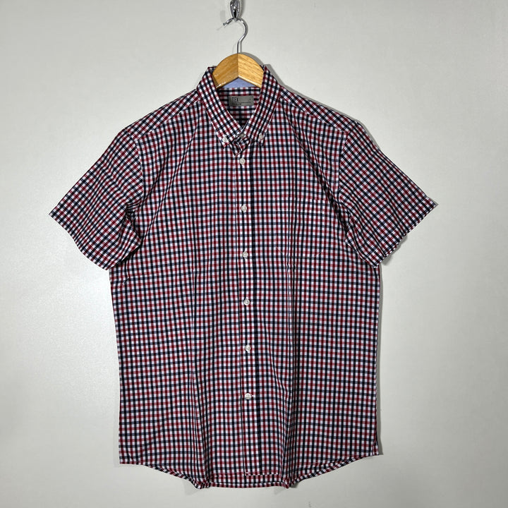 TEX BUTTON DOWN HALF SLEEVES SHIRT