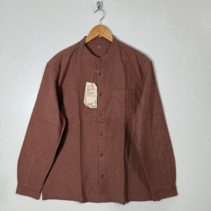 MUJI BEN COLLAR FLANNEL SHIRT BRAND NEW