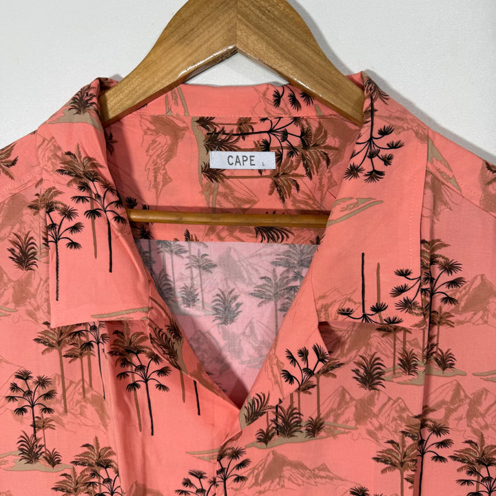 CAPE CUBAN COLLAR HALF SLEEVES HAWAI SHIRT