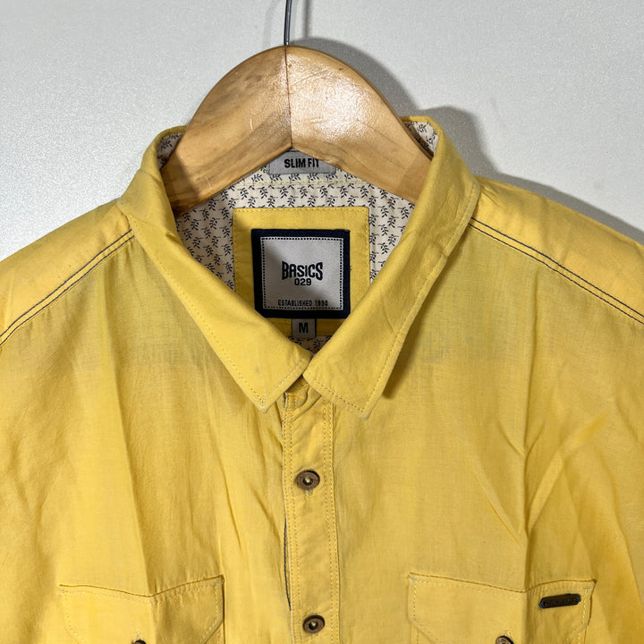 BASICS 029 SLIM FIT DOUBLE POCKETS CASUAL SHIRT