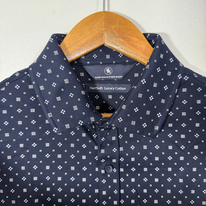 HART SCHAFFNER MARX  HARTSOFT LUXURY COTTON HALF SLE VES SHIRT