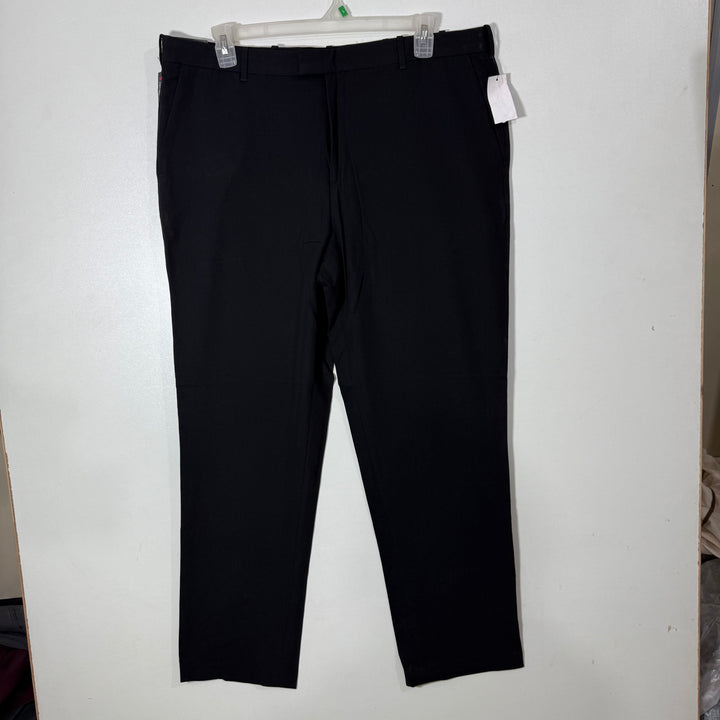 VAN HEUSEN FLEX STRAIGHT FIT PREMIUM NON IRON MACHINE WASHABLE DRESS PANT BRAND NEW BLACK COLOUR