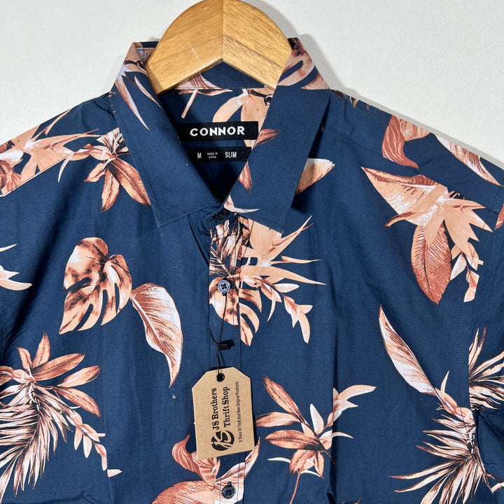 CONNOR SLIM FIT HALF SLEEVES COTTON SHIRT