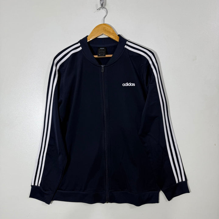 ADIDAS BEN COLLAR SPORT JACKET BLUE COLOUR INNER FLEECE