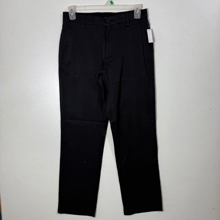 AMAZON ESSENTIALS CLASSIC FIT STRETCH WAISTBAND SHIRT GRIPPER DRESS PANT BRAND NEW WITHOUT STRETCH BLACK COLOUR