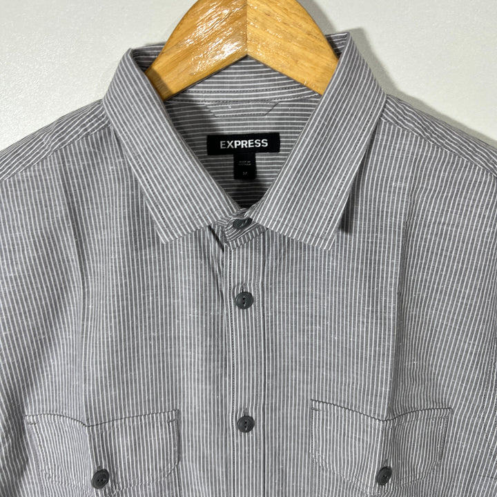 EXPRESS DOUBLE POCKETS CASUAL COTTON SHIRT