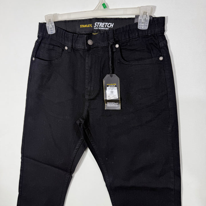 STANLEY FLEX TECHNOLOGY STRETCH STRAIGHT FIT DENIM PANT BRAND NEW WITH STRETCH BLACK COLOUR