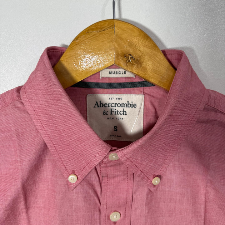 ABERCROMBIE &FITCH MUSCLE FIT BUTTON DOWN CASUAL COTTON SHIRT