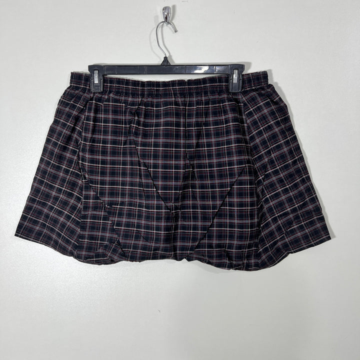HANES COTTON CHECKERED NIGHTWEAR BOXER SHORT