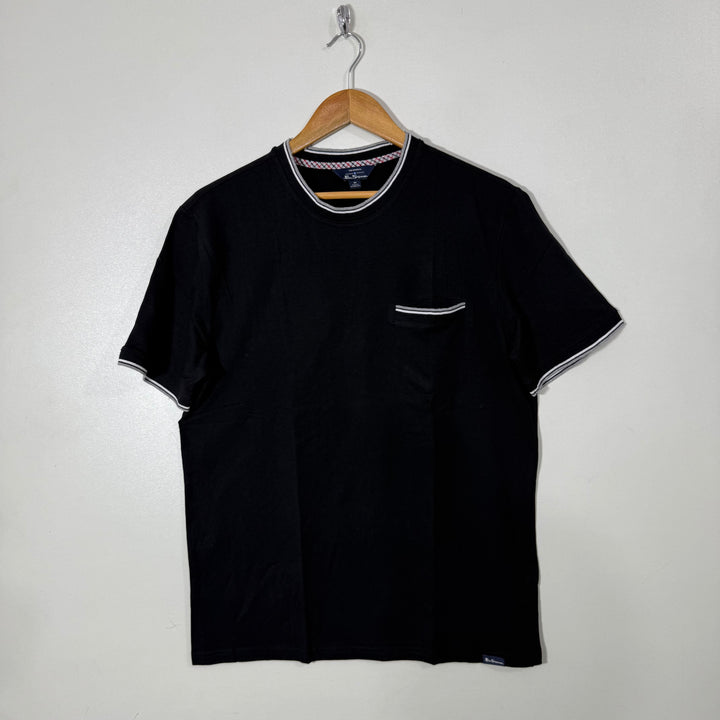 BEN SHERMAN COTTON TSHIRT BLACK COLOUR