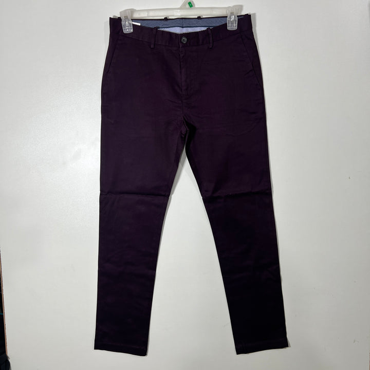 PERRY ELLIS SLIM FIT COTTON CHINO PANT WITH STRETCH