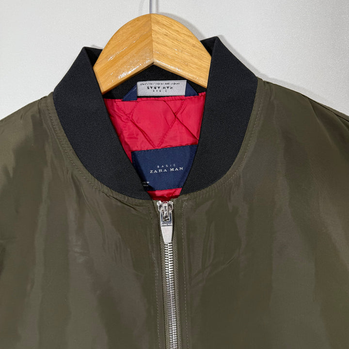 ZARA MAN BEN COLLAR BOMBER JACKET